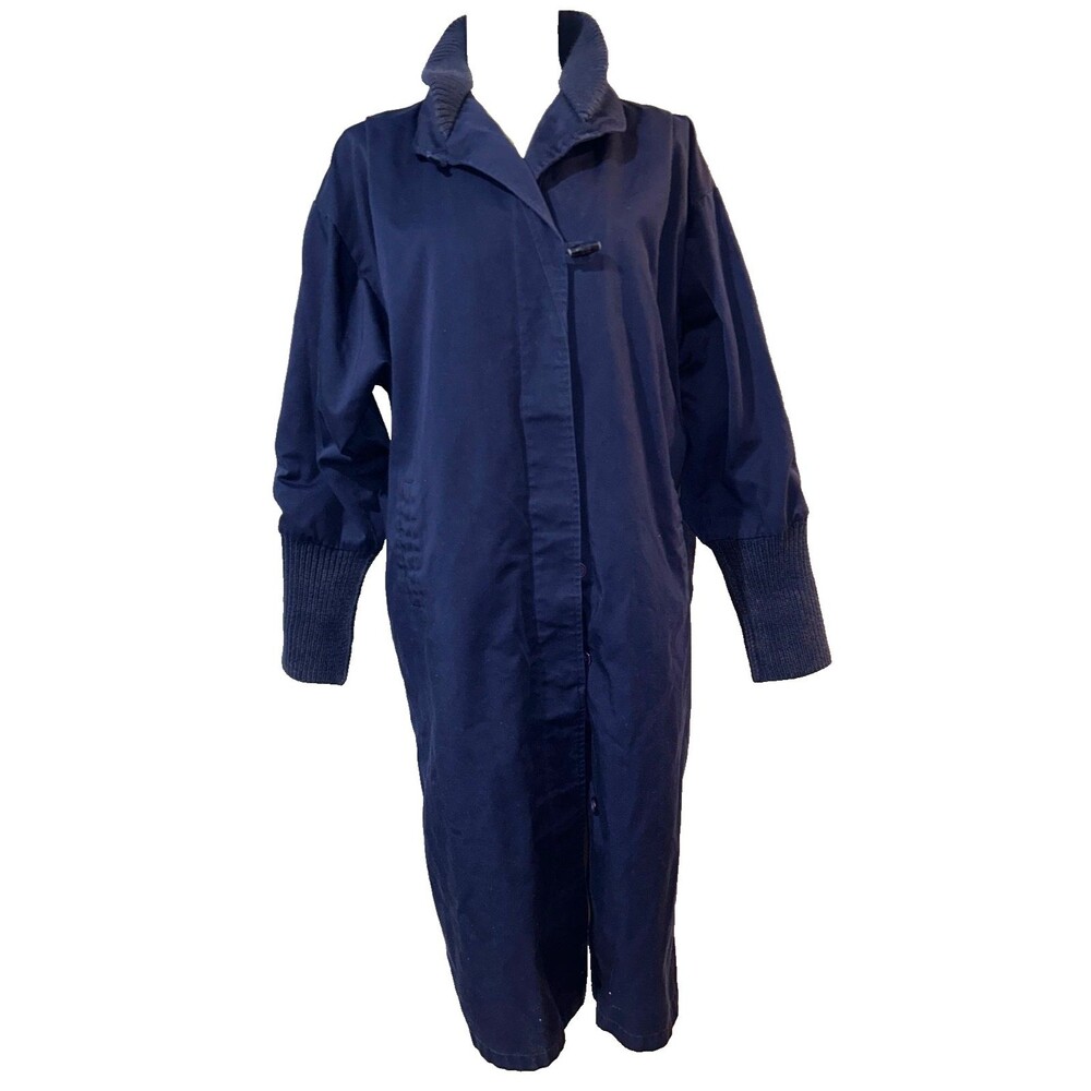 Nordstrom Point of View Vintage Women's Puff Shoulder 80s Trench Coat size 4